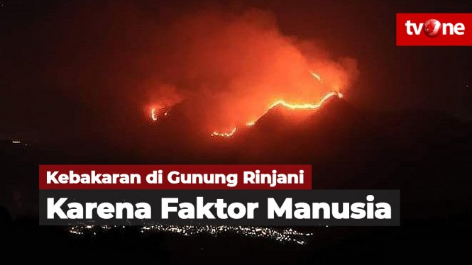 Faktor Manusia, Penyebab Kebakaran di Gunung Rinjani
