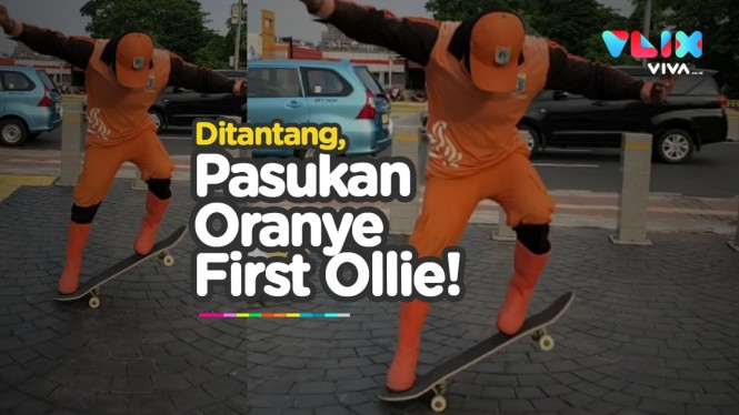 Pasukan Oranye Ini Engga Minder Ditantang Pro Skater