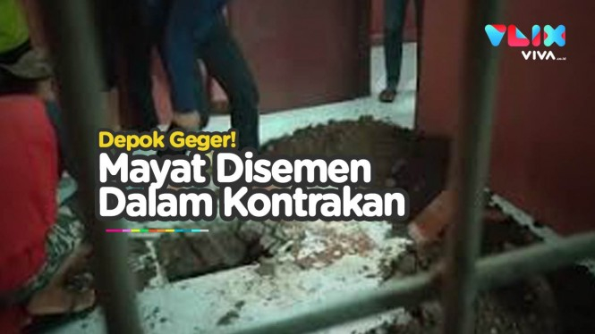 Mayat Dikubur dan Disemen Dalam Kontrakan Bikin Geger Depok