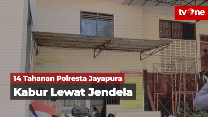 14 Tahanan Polresta Jayapura Kabur Lewat Jendela