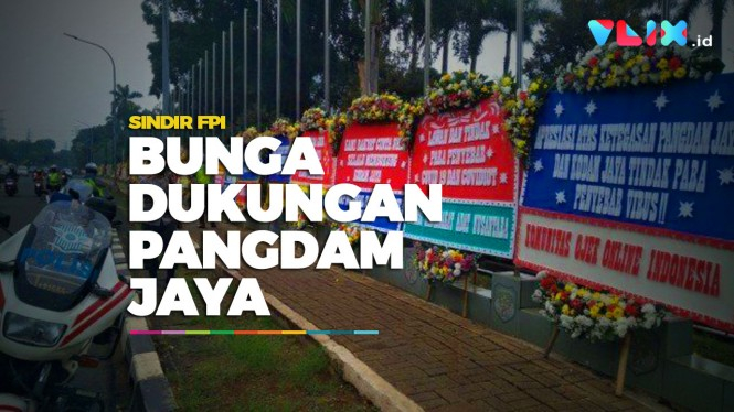 Usai Sindir FPI, Bunga Dukungan Penuhi Markas Kodam Jaya