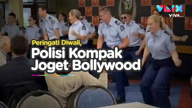 Rayakan Diwali, Polisi Kompak Joget Bollywood