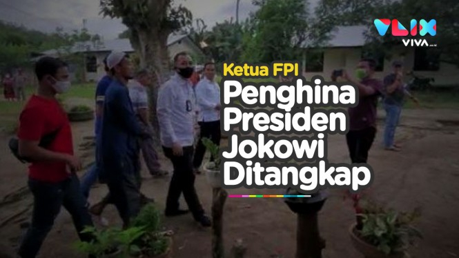 Hina Jokowi dan Megawati, Ketua FPI Ditangkap Polisi