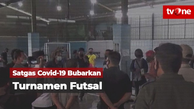 Satgas Covid-19 Bubarkan Turnamen Futsal, Panitia Ditegur