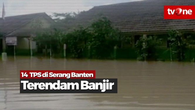 14 TPS Di Serang Banten Terendam Banjir