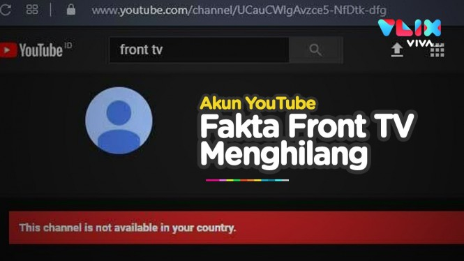Akun Front TV Hilang dari YouTube, FPI Tuding Pemerintah