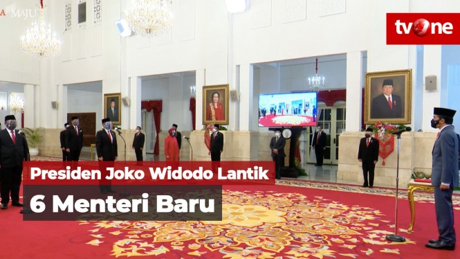 Presiden Jokowi Lantik 6 Menteri Baru