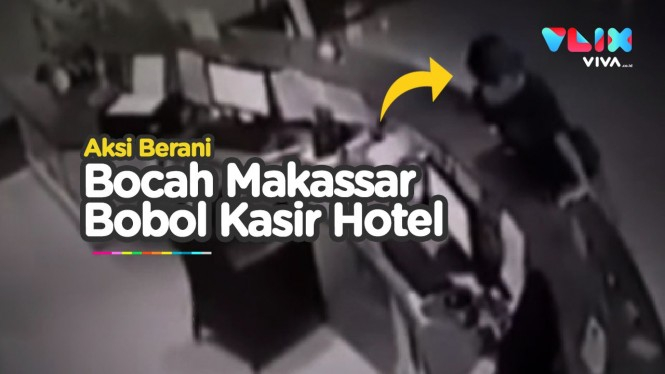 Aksi Santai Bocah 12 Tahun Bobol Kasir Hotel Makassar