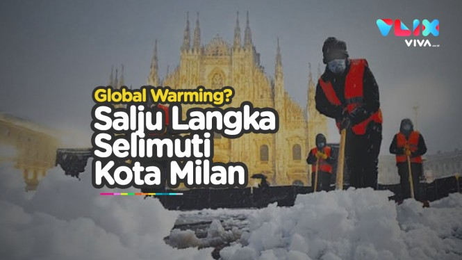 Cuaca Dunia Mulai Aneh, Milan Diselimuti Salju Langka