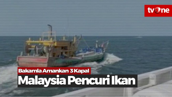 Bakamla Amankan Tiga Kapal Ikan Asal Malaysia
