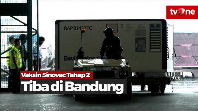 Vaksin Sinovac Tahap 2 Tiba di Bandung
