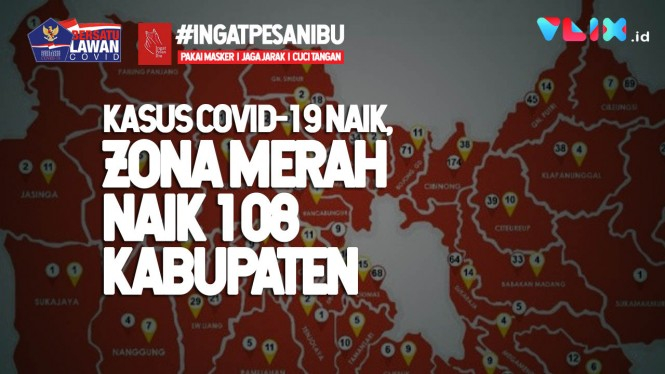 Daftar 108 Kabupaten Kota Zona Merah COVID-19 di Indonesia