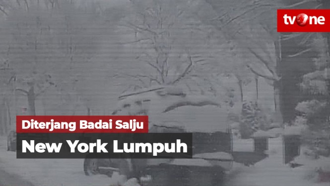 Badai Salju Lumpuhkan New York