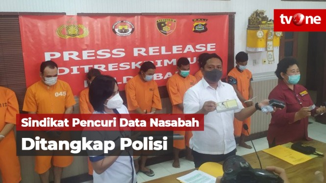 Polda Bali Ringkus Sindikat Pencurian Data Nasabah