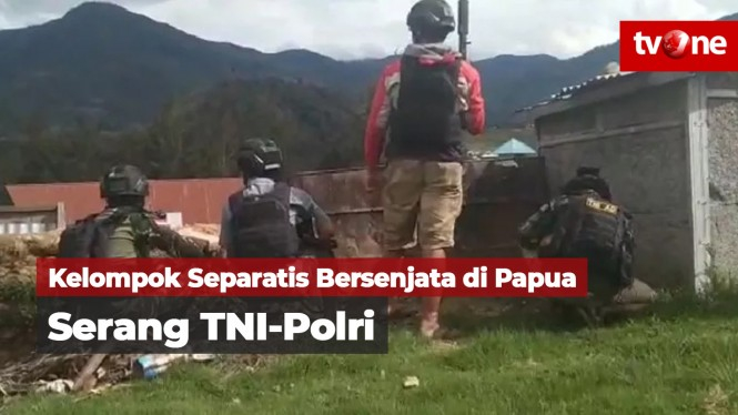 Kelompok Separatis Bersenjata Papua Serang TNI-Polri
