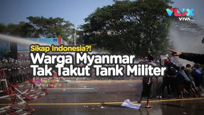 Tank Mengaspal Warga Myanmar Melawan, Apa Sikap Indonesia?