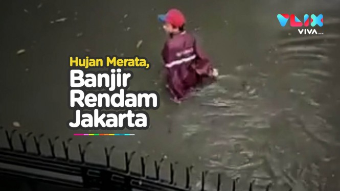 Jakarta Dikepung Banjir Usai Hujan Seharian