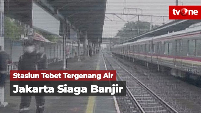 Jakarta Siaga Banjir, Stasiun Tebet Tergenang