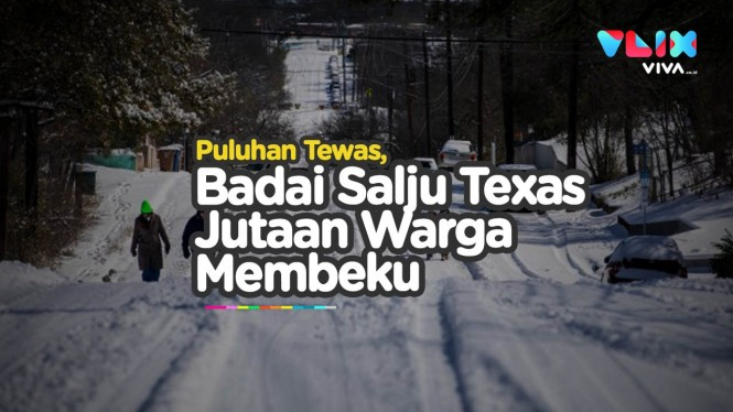 Jutaan Warga Membeku Akibat Badai Salju di Texas