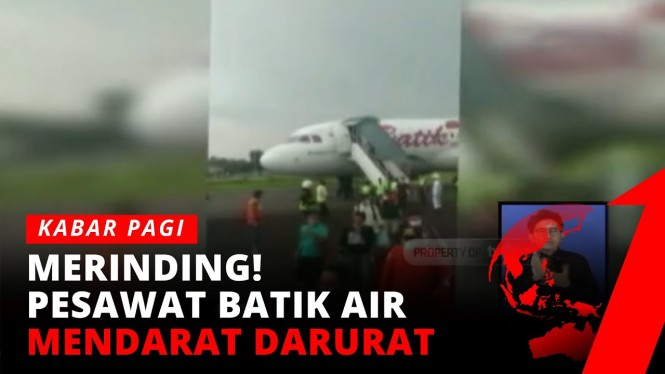 Pesawat Batik Air Mendarat Darurat