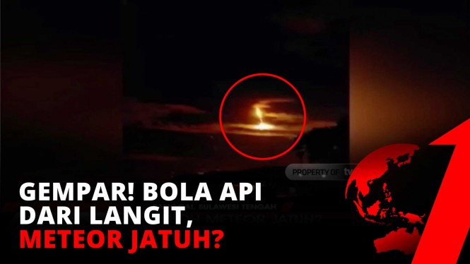 GEGER! Video Amatir Cahaya Bola Api dari Langit, Meteor?