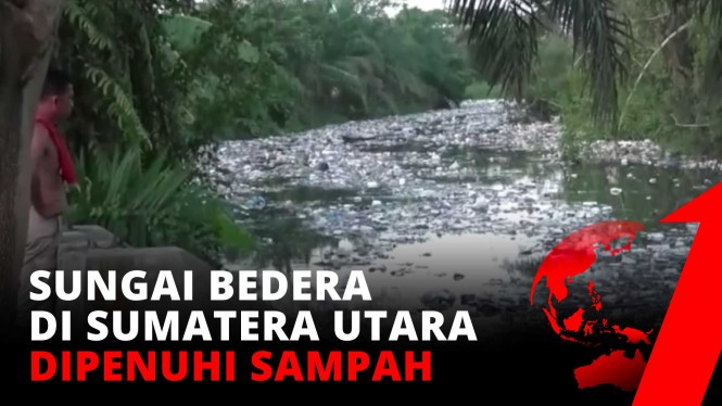 Bukan Tumbuhan Ataupun Ikan, Sungai Dipenuhi Sampah