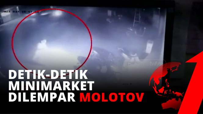 Detik-detik Minimarket di Aceh Utara Dilempar Bom Molotov