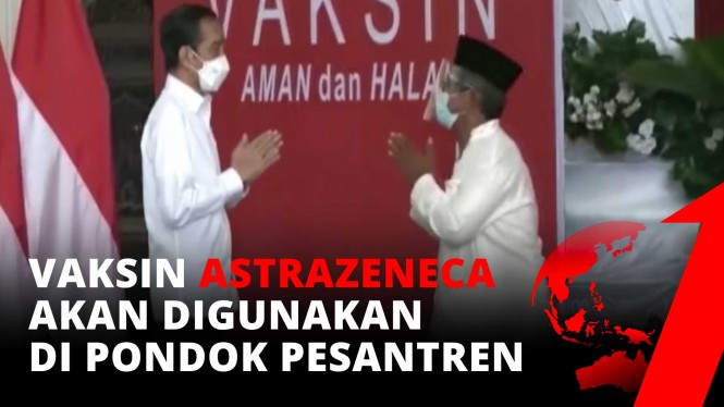 Jokowi Pantau Pemberian Vaksin Tokoh Masyarakat Sidoarjo