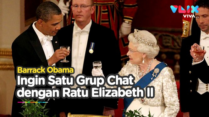 Barack Obama Ingin Buat Grup Chat dengan Ratu Elizabeth II