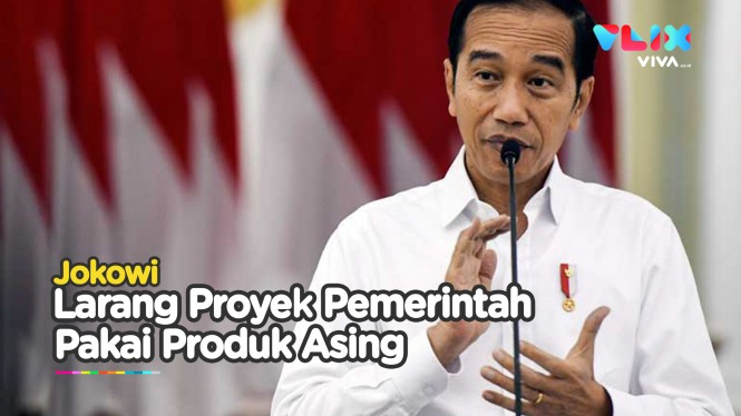 Presiden Jokowi Larang Pejabat Pemerintah Pakai Produk Asing