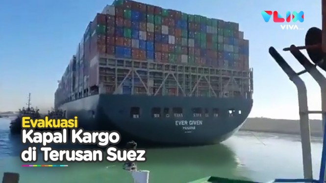Kapal Kargo Berhasil Mengapung, Terusan Suez Kembali Dibuka