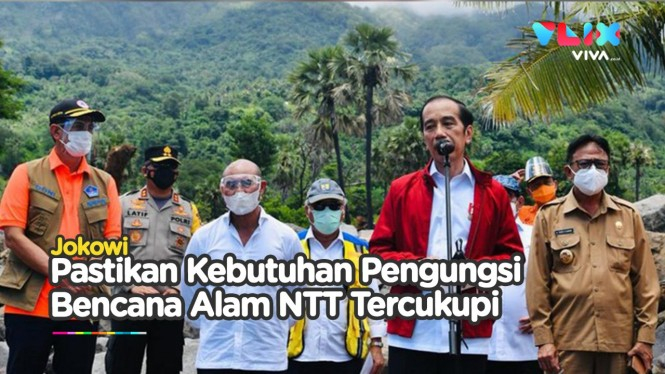 Presiden Jokowi Blusukan ke Lokasi Bencana di NTT