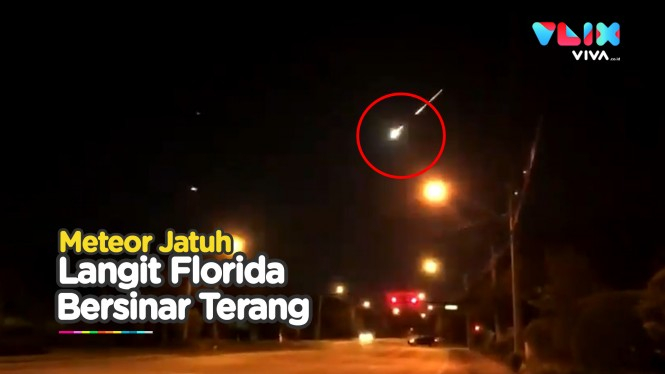 Detik-detik Meteor Besar Melintasi Langit Florida