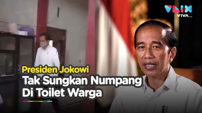 Kebelet Pipis, Presiden Jokowi Tak Sungkan Numpang di Toilet