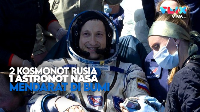 2 Kosmonot Rusia dan Astronot NASA Berhasil Mendarat di Bumi