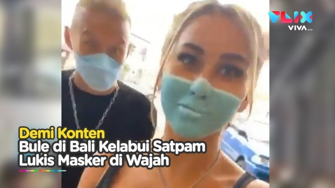 Viral Lukis Wajah Motif Masker, Imigrasi Bali Deportasi WNA