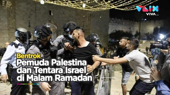 RICUH! Pemuda Palestina dan Israel Bentrok di Yerusalem