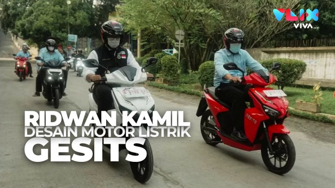 Ridwan Kamil Kolaborasi Dengan Gesits Bikin Motor Listrik