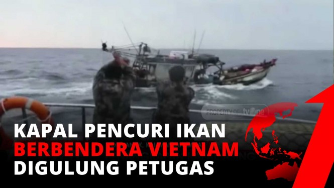 Petugas Amankan Dua Kapal Ikan Berbendera Vietnam