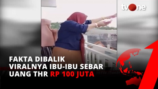 Klarifikasi Ibu-ibu Sebar Rp 100 Juta dari Balkon Rumah