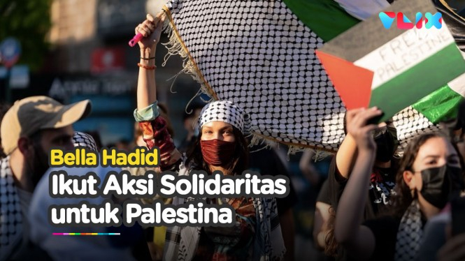 Ikut Aksi Dukung Palestina, Bella Hadid Turun ke Jalanan