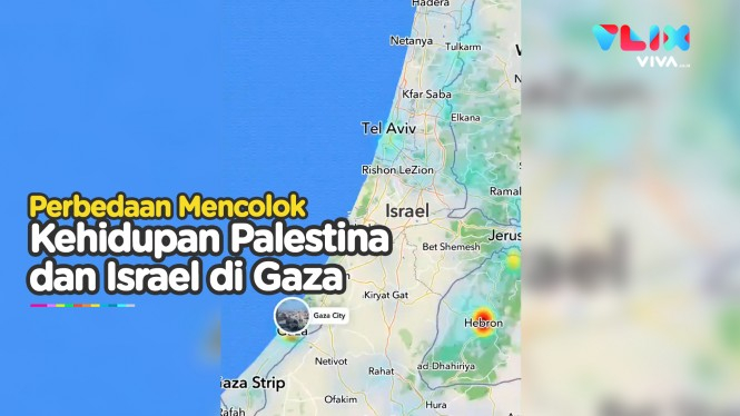 Perbedaan Palestina dan Israel Lewat Peta Snapchat