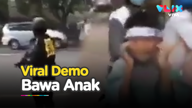 Anak Menangis di Tengah Demo, Perekam Video Salahkan Petugas