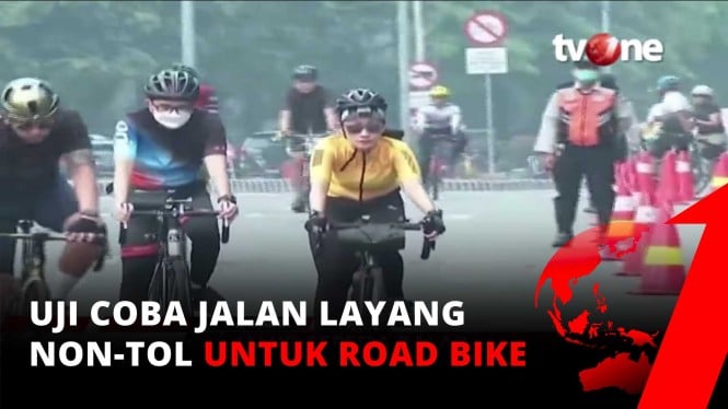 Uji Coba di Jalan Layang Non-Tol Untuk Pesepeda
