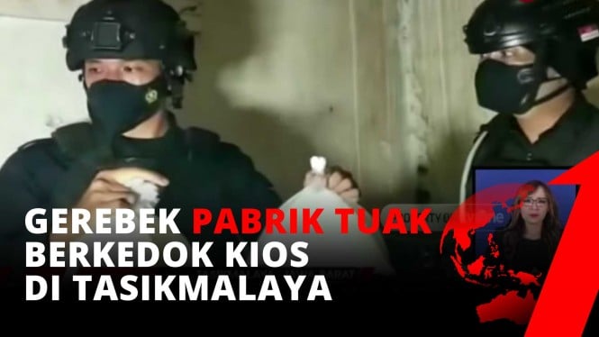 Polisi Gerebek Kios yang Disulap Jadi Pabrik Miras di Tasik