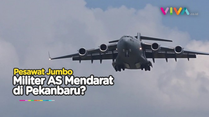 Ada Apa Pesawat Jumbo Militer AS Mendarat di Pekanbaru?