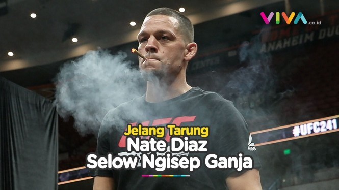 Jelang Tarung UFC, Nate Diaz Selow Ngisep Ganja