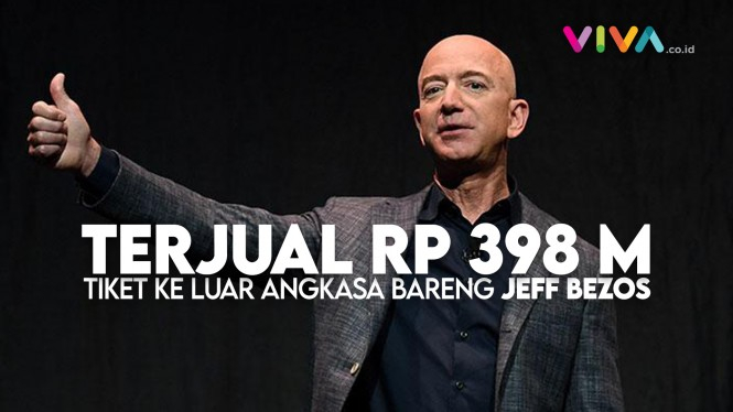 Tiket ke Luar Angkasa Bersama Jeff Bezos Terjual Rp398 M