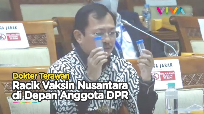 Aksi Terawan Racik Vaksin Nusantara di Depan Anggota DPR