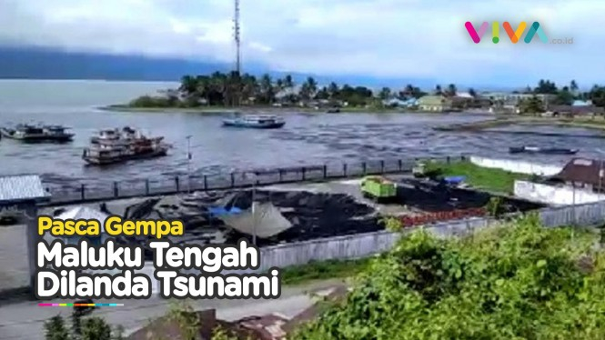 Maluku Tengah Dilanda Tsunami Usai Gempa